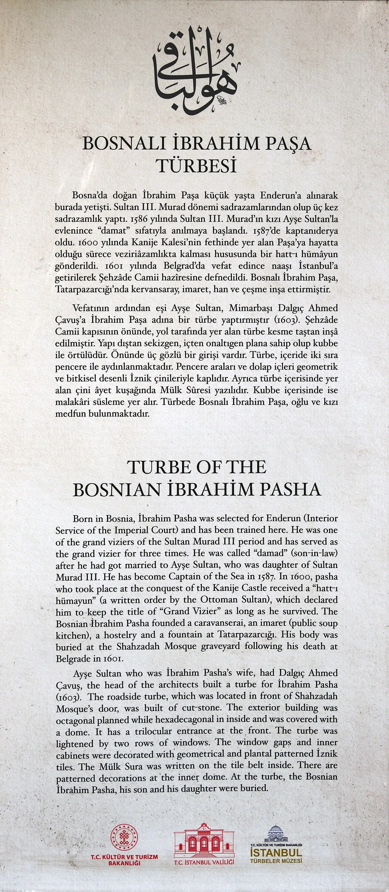 İbrahim Paşa Türbesi - İstanbul