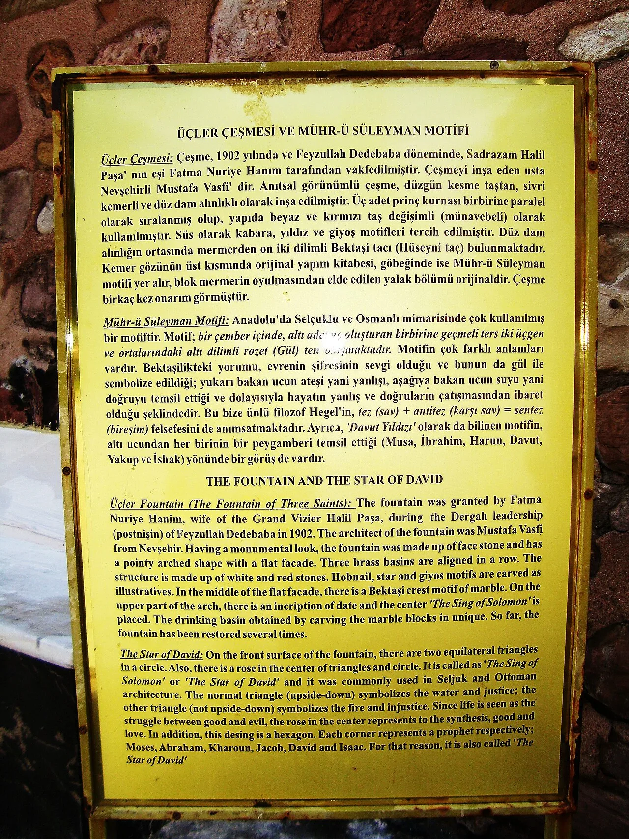 Üçler Çeşmesi - Nevşehir